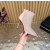 Christian Louboutin Nude Mesh 100mm Crystal‑Embellished Pointed Toe Stiletto Heel Ankle Boots