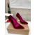 Christian Louboutin Burgundy Velvet Pointed Toe 100mm heel Pumps