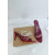 Christian Louboutin Burgundy Mesh Crystal 70mm Pointed‑Toe Mule High‑Heel Sandals