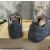 Christian Louboutin Dark Grey Suede Black‑Spiked Low‑Top Men’s Sneakers