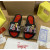 Christian Louboutin Black Colorful Graffiti‑Print Spiked Slide Sandals