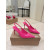 Christian Louboutin Fuchsia Patent Leather 100mm Stiletto Heel Kate Slingback Pumps