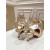 Christian Louboutin Cream Satin Ankle Wrap Bow Kitten Heel Pumps