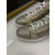 Christian Louboutin Gold Glitter Blue Crystal‑Embellished High‑Top Sneakers