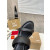 Christian Louboutin Black Leather 55mm heel Slide Sandals