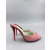 Christian Louboutin Pink Patent Leather 100mm Peep‑Toe Stiletto Heel Mules