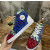 Christian Louboutin Multicolor Spike Jungle‑Print Suede High‑Top Sneakers