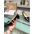 Christian Louboutin Black Patent Leather Pointed‑Toe Low‑Wedge Heel Flats
