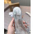 Christian Louboutin Clear Strap Crystal‑Adorned Silver Flat Slide Sandals