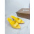 Christian Louboutin Yellow Patent 85mm Pointed‑Toe Mule Heels