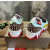 Christian Louboutin Multicolor Patchwork Spiked Slip‑On Sneakers