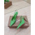 Christian Louboutin Green Patent Leather 85mm Pointed‑Toe Slingback Stiletto Heel Pumps