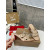 Christian Louboutin Beige Leather Studded 55mm heel Slide Sandals