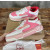 Christian Louboutin Pink White Mixed‑Media Spiked Low‑Top Sneakers