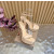 Christian Louboutin Nude Patent Leather Platform Ankle‑Strap High‑Heel Sandals 150mm heel