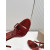Christian Louboutin Metallic Red 100mm Stiletto Heel Slingback Sandals