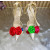Christian Louboutin Ivory Satin Multicolor Fabric Flower 100mm Stiletto Heel Slingback Pumps