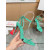 Christian Louboutin Green Patent Spiked Ankle‑Strap Sandal 100mm heel