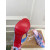 Christian Louboutin Pink‑Blue Tie‑Dye Crisscross Mule High Heel Sandals 100mm heel