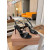 Christian Louboutin Black Leather Studded Crisscross Slingback High Heel Sandals