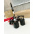 Christian Louboutin Black Leather Block heel Ankle Strap Sandal