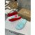 Christian Louboutin Mint Green Stud‑Embellished CL Logo Slide Sandals