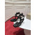 Christian Louboutin Black Satin Ankle Tie Bow Kitten Heel Pumps