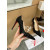 Christian Louboutin Black Suede Scalloped Crystal‑Dot 100mm heel Pump