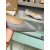 Christian Louboutin Silver Glitter Pointed‑Toe Low‑Wedge Heel Flats