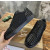 Christian Louboutin Black Mesh Leather Black‑Spiked Low‑Top Sneakers