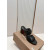Christian Louboutin Black Leather Block‑Heel Buckle Mule Sandals