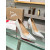 Christian Louboutin Silver Textured Leather Pointed‑Toe 120mm High Heel Pumps