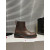 Christian Louboutin Brown Leather Chelsea Ankle Boots