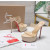 Christian Louboutin Nude Patent Clear‑Strap Heel Platform Mule Sandals
