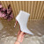 Christian Louboutin White Mesh 100mm Crystal‑Embellished Pointed Toe Stiletto Heel Ankle Boots