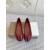 Christian Louboutin × Maison Margiela Red Patent Leather Tabi Split‑Toe Flat Shoes