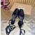 Christian Louboutin Black Satin Bow Ankle‑Tie Slingback Ballet Flats