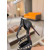 Christian Louboutin Black Leather Spiked Crisscross Strap Pointed‑Toe High‑Heel Pumps