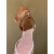 Christian Louboutin Rose Gold Satin Crystal Ankle‑Tie Ballet Flats
