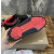 Christian Louboutin Black‑Silver Glitter Spiked Platform Low‑Top Sneakers