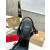 Christian Louboutin Black Leather Block heel Ankle Strap Sandal