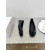 Christian Louboutin × Maison Margiela Black Patent Leather Tabi Split‑Toe Flat Shoes