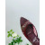 Christian Louboutin Burgundy Mesh Crystal 70mm Pointed‑Toe Mule High‑Heel Sandals