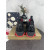 Christian Louboutin Black Slip‑On Sneakers Red Zigzag Sole Spiked Heel
