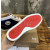 Christian Louboutin Navy Canvas Embroidered Color‑Block High‑Top Sneakers