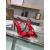 Christian Louboutin Red Patent Asymmetric Strap Slingback Sandal 100mm heel