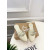 Christian Louboutin Cream Patent Leather Slingback Mary Jane Flat Mules