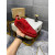 Christian Louboutin Red Suede Red Crystal‑Encrusted Low‑Top Sneakers