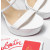 Christian Louboutin White Patent 150mm Platform Ankle‑Strap Heel Sandals