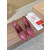 Christian Louboutin Burgundy Leather 85mm Pointed Toe Slingback Pumps